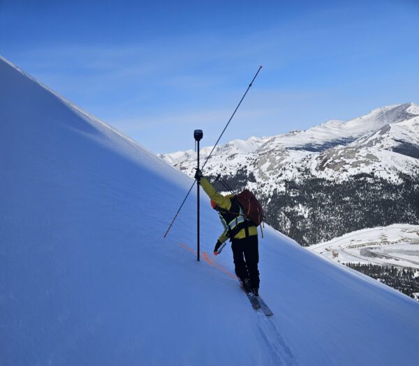 Survey Worker Industrial Avalanche Mitigation